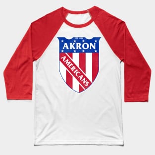 Defunct Akron Americans Hockey Team Baseball T-Shirt